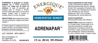Adrenapar 2oz. from Energique® Exhaustion, fatigue, forgetfulness.