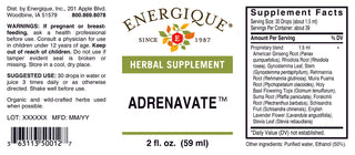Adrenavate 2oz.from Energique® Vitality, resistance to stress, tension.
