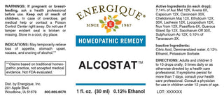 Alcostat 1 oz. Detoxification from chronic alcohol exposure.
