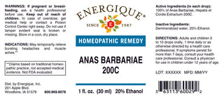 Anas Barbariae 200C  1 oz. from Energique® Headaches & muscle aches
