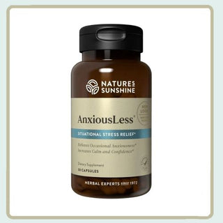 AnxiousLess 30 caps <br>Relieves occasional fatigue & anxiousness

