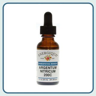 Argentum Nitricum 200C - 1 oz. Relieves loose stools from eating sweets or from any excitement.
