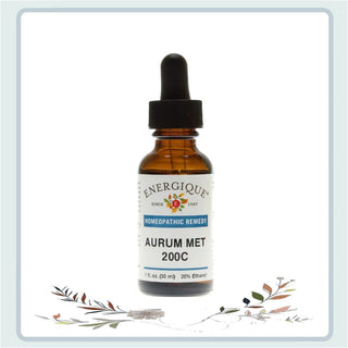 Aurum Met 200C - 1 oz. - Temporarily relieves lower abdominal pain as if during menses.
