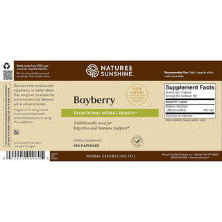 Bayberry (100 caps) <br> To reduce eye inflammation and redness.
