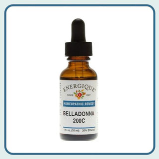 Belladonna 200C - 1oz. Relieves sudden flushes of heat or fever, especially with a red face.
