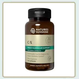 C-X 100 caps  <!! CX !!> <br> Supports wellbeing and mood.
