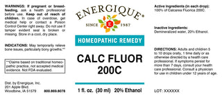 Calc Fluor 200c 1 oz. from Energique® Bone issues, bony growths
