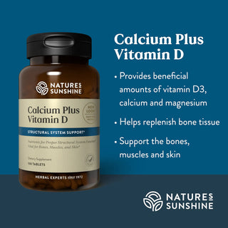 Calcium Plus Vitamin D <br> Supports bones, muscles and skin