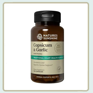 Capsicum & Garlic w/Parsley (100 caps) <br> Cardiovascular health
