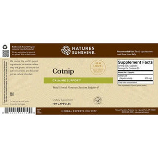 Catnip<br>Calming, nervous system herbal support

