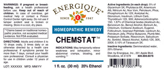 Chemstat 1oz. from Energique® Detox, cramps, bloating, vomiting
