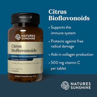 Vitamin C Citrus Bioflavonoids<br> Protects the body from free radical
