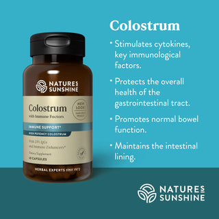 Colostrum w/Immune Factors (60 caps) <br>Immunity and bowel function