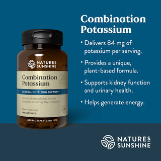Potassium, Combination <br> Supports energy, kidneys, urinary health.
