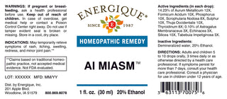 Al Miasm 1 oz. from Energique® Formerly known as Inflammation Miasm.
