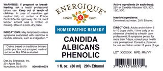 Candida Albicans 30c - 1oz. from Energique® Vaginal issue, discharge.