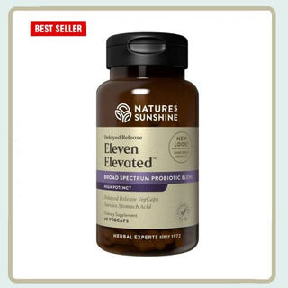 Eleven Elevated<br>Friendly bacteria to support gut environment
