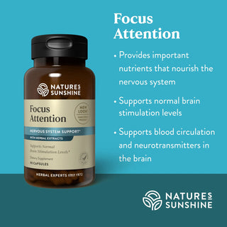 Focus Attention (90 caps)<br>To support brain and circulatory health