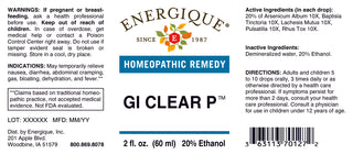 GI Clear P 2oz. from Energique® Parasitic organisms, abdominal cramping