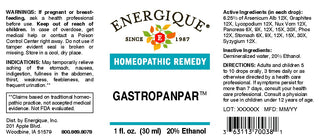 Gastropanpar 1oz. - Aching of the stomach, nausea, indigestion, fullness in the abdomen
