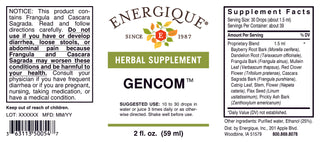 Gencom 2 oz.from Energique® Blood, lymph, liver & bowel fortifier