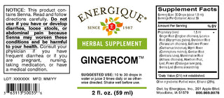 Gingercom 2oz. from Energique® Supports digestion, glucose metabolism