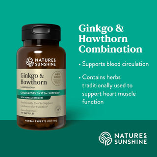 Ginkgo & Hawthorn Comb.<br>Used to support cardiovascular function
