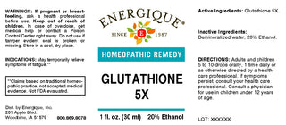 Glutathione 5x  1 oz. from Energique® For symptoms of fatigue
