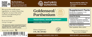 Goldenseal/Parthenium Extract <br>Mucous membranes & immune system
