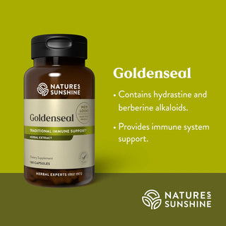 Goldenseal (100 caps)<br>Provides immune system support
