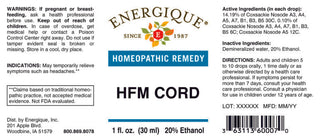 HFM Cord 1 oz. from Energique® Relieves symptoms such as headaches
