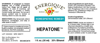 Hepatone 1 oz. - Flatulence, constipation, salty or bitter taste in mouth.
