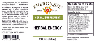 Herbal Energy 2 oz. from Energique® Vitality, and increases stamina.
