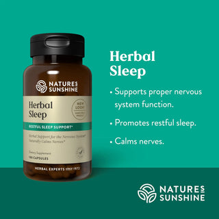 Herbal Sleep (100 caps)<br>Promotes calm nerves and restful sleep
