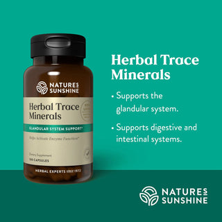 Herbal Trace Minerals<br> Glandular, digestive, intestinal systems
