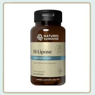 Hi-Lipase (120 LU)<hilipase!><br>Aids in the digestion of fatty foods
