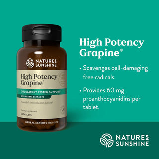 Grapine, High Potency <br>Reduces oxidative stress and supports circulation
