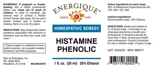 Histamine Phenolic 1 oz. from Energique® Itchy skin, eyes, nose
