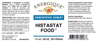 Histastat Food 1oz. from Energique® Indigestion, flatulence, bloating