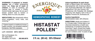 Histastat Pollen 2oz. from Energique® Sinus, runny nose & sneezing.
