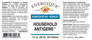 Household Antigens 1 oz. from Energique® Chemical sensitivities
