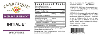 Initial E from Energique - 60 Softgels
