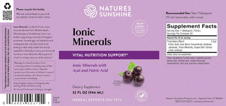 Ionic Minerals w/Acai<br>Supports pH balance and healthy metabolism
