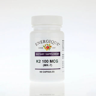 K2 60 caps from Energique® Moving calcium into the bones.
