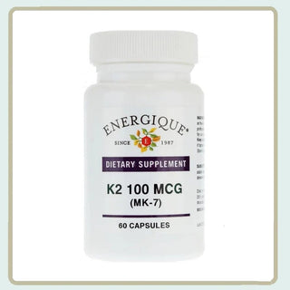 K2 60 caps from Energique® Moving calcium into the bones.
