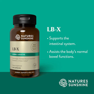 LB-X<!lbx!><br>Encourages waste elimination, supports colon cleansing