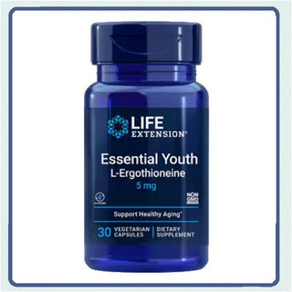 Essential Youth <br>L-Ergothioneine -  5 mg, 30 vegetarian capsules

