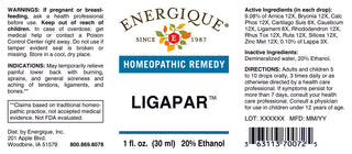 Ligapar 1 oz. from Energique® Aching of tendons, ligaments and bones