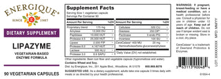 Lipazyme 90 Veg. caps from Energique® Supports the digestion of fats.