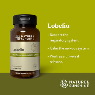 Lobelia<br>Supports nervous system & respiratory health